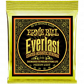 Ernie Ball 2556 струны для акуст.гитары Everlast 80/20 Bronze Medium Light (12-16-24w-32-44-54).
