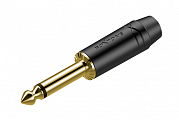 Roxtone RJ2PP-NS-BG  разъем  jack 1/4" моно, максимальный диаметр кабеля 6.5 мм, цвет черный