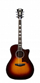 D'Angelico Premier Gramercy VSBCPS  электроакустическая гитара, цвет санберст