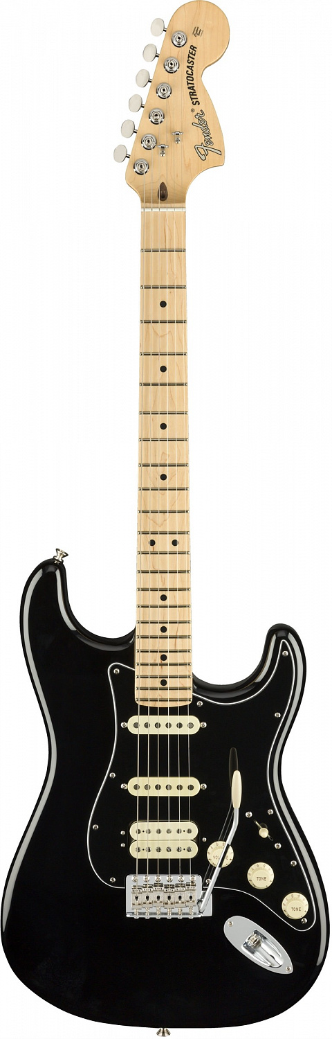 Fender American Performer Stratocaster® HSS, MN, Black электрогитара, цвет чёрный, в комплекте чехол