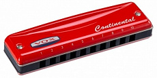 VOX Continental Harmonica Type-2-G губная гармоника, тональность Соль мажор, цвет красный