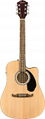 Fender FA-125CE Natural  гитара электроакустическая, цвет натуральный