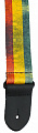 Perri's LPCP-1639 ремень гитарный, рисунок красный желтый зеленый флаг