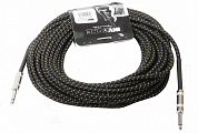 Invotone ACI1115BK инструментальный кабель, 15 метров, хлопковая оболочка, черный