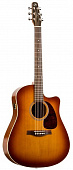 Seagull Entourage CW QI Rustic GT + Case электроакустическая гитара Dreadnought с кейсом, цвет санбёрст