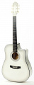 Gypsy Road DB45-WH акустическая гитара дредноут, цвет белый
