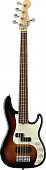 Fender AMERICAN DELUXE P-BASS V RW AMBER бас-гитара, цвет желтый