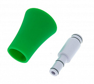 Nuvo Straighten Your jSax Kit (White/Green) прямая шейка и раструб для трансформирования jSax в прямой формат, цвет белый с зелёным
