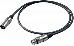Proel BULK250LU6 микрофонный кабель, XLR "папа" <-> XLR "мама", длина 6 метров
