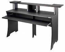 Glorious Workbench black  стол аранжировщика, 2 рэковые стойки х 4U, цвет чёрный