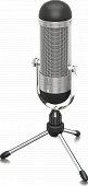 Behringer BVR84 винтажный конденсаторный USB-микрофон из 1940-х, суперкардиоидный, диафрагма 14 мм, 50-16000 kHz, SPL 135 дБ, со стойкой