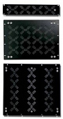 Euromet EU/R-KV22 00553 набор задних рэковых панелей с отверстиями для вентиляции, 22U, с крепежом