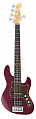 FGN J-Standard Mighty Jazz JMJ52-ASH AZM  5-струнная бас-гитара, форма JazzBass, c чехлом, цвет вишневый