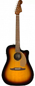 Fender Redondo Player Sunburst WN электроакустическая гитара, цвет санберст