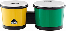 Meinl NINO19G/Y бонго 6 1/2” & 7 1/2', материал ABS-пластик, цвет желто-зеленые