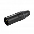 Roxtone XM3BG разъем cannon кабельный "папа" 3-х контактный, цвет черный