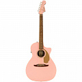 Fender Newporter Player Shell Pink  электроакустическая гитара, цвет розовый