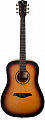 Rockdale Aurora D3 SBST акустическая гитара дредноут, цвет санберст, сатиновое покрытие
