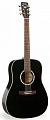 A&L 13876 акустическая гитара Cedar Black с кейсом