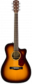 Fender CC-140SCE Concert SB w/case электроакустическая гитара, цвет санберст, с кейсом