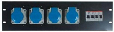 Quik Lok RSW534 рэковый панельный блок на 4 розетки