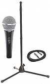 Shure PG58BTS кардиоидный вокальный микрофон c выключателем, с кабелем XLR -XLR и стойкой в комплекте