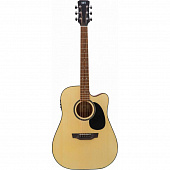 JET JDEC-255 OP гитара электроакустическая шестиструнная, цвет натуральный матовый