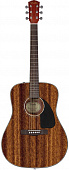 Fender CD-60CE All Mahogany Dreadnaught Natural электроакустическая гитара