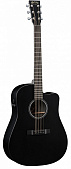 Martin DCPA5 Black электроакустическая гитара Dreadnought, цвет черный