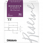 D'Addario DCT1025  трости для кларнета Bb, Reserve Classic (2 1/2), 10 шт. В пачке