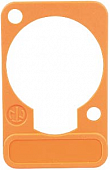 Neutrik DSS-Orange оранжевая подложка под панельные разъемы XLR D-типа, для нанесения маркировки