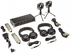 Tascam US-4x4TP комплект звукозаписи