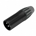 Roxtone SCMM3-B разъем cannon кабельный 1шт., папа 3-х контактный, цвет: черный,