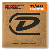 Dunlop Mandolin Phosphor Bronze Light DMP1140  cтруны для мандолины, фосф. бронза, 11-40