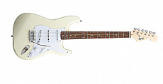 Fender Squier Bullet Strat Tremolo HSS RW Arctic White электрогитара, цвет белый