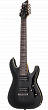 Schecter Omen-7 BLK  гитара электрическая, 7 струн, цвет черный глянцевый
