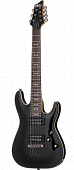 Schecter Omen-7 BLK  гитара электрическая, 7 струн, цвет черный глянцевый