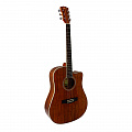 Klever KD-215 гитара акустическая, корпус дредноут, цвет натуральный