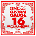 Ernie Ball 1016 струна для электро и акустических гитар, сталь, калибр .016