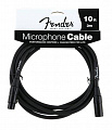 Fender 10' Microphone Cable микрофонный кабель, 3 метра, цвет чёрный