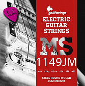 GalliStrings MS1149JM Steel Electric Jazz Medium, струны для электрогитары, .011-.049
