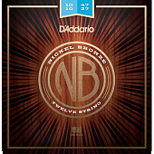 D'Addario NB1047-12 струны для 12-струнной акустической гитары, Light