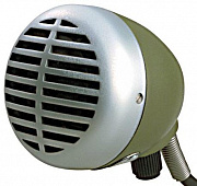 Shure 520DX динамический микрофон для губной гармошки -Зеленая пуля- с кабелем и регулятором громкости