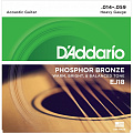 D'Addario EJ-18 струны для акустической гитары гитары фосфор/бронза, 14-59