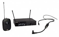 Shure SLXD14E/SM35 H56 радиосистема с микрофоном SM35 с оголовьем, цвет черный