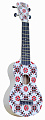 Wiki UK/Slave гитара укулеле сопрано, графика "Славянский узор", с чехлом