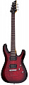 Schecter C-6 Plus STCB гитара электрическая шестиструнная, прозрачный вишневый бест