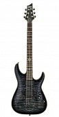 Schecter Damien Elite-6 STBLK  гитара электрическая, цвет прозрачный черный