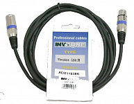 Invotone ACM1103BK микрофонный кабель, 3 метра, черный