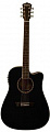 Washburn AD5CEB  электроакустическая гитара Dreadnought, цвет-чёрный